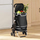 Vidaxl winkel trolley 1 zwart 47 x 39 x 100,5 cm oxford stof