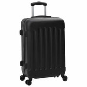 Vidaxl koffer met slot 3 st zwart 50 x 31 x 78 cm abs kunststof - afbeelding 2