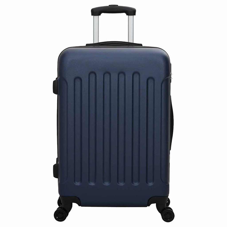 Vidaxl koffer met slot 3 st donkerblauw 50 x 31 x 78 cm abs kunststof