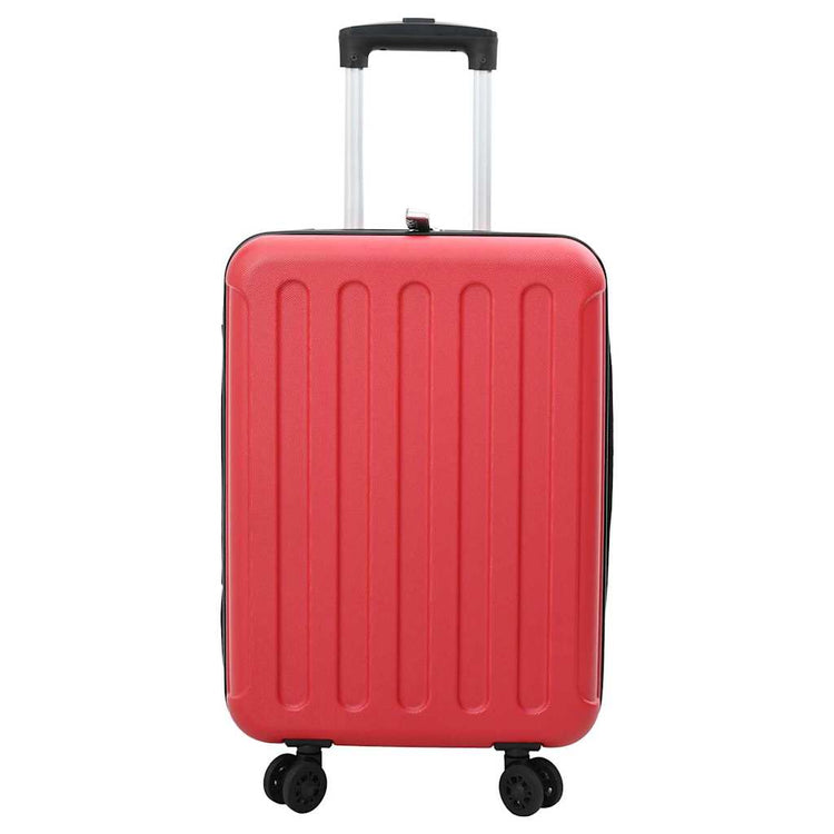 Vidaxl koffer met slot rood 43 x 27 x 66 cm abs kunststof