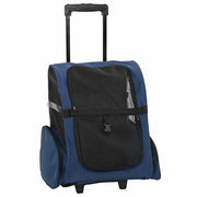 Vidaxl huisdierentrolley 3-in-1 48x32x(57-106) cm oxford stof blauw - afbeelding 2