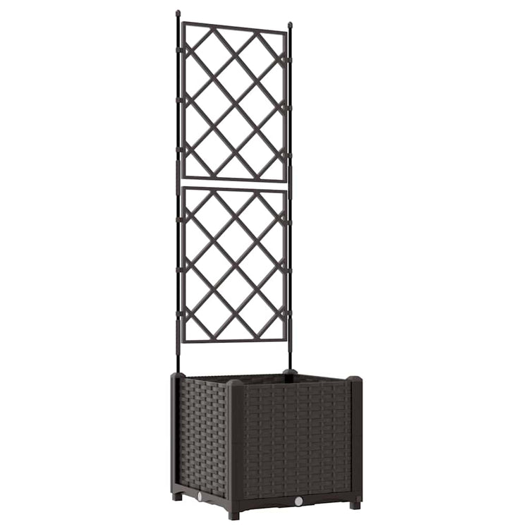 Vidaxl plantenbak bruin 40 x 40 x 143 cm pp