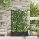 Vidaxl plantenbak 2 st bruin 80 x 40 x 125,5 cm pp