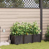 Vidaxl tuin bloempot 3 pcs bruin staal