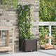 Vidaxl plantenbak bruin 40 x 40 x 142 cm pp