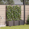 Vidaxl tuin bloempot 3 pcs bruin staal