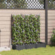 Vidaxl plantenbak 3 st zwart 120 x 40 x 125,5 cm pp