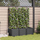 Vidaxl plantenbak 3 st zwart 120 x 40 x 143 cm pp