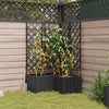 Vidaxl tuin bloempot 3 pcs zwart 80 x 80 x 143 cm staal