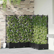 Vidaxl plantenbak 5 st zwart 120 x 120 x 125,5 cm pp - afbeelding 1