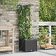 Vidaxl plantenbak zwart 40 x 40 x 142 cm pp