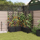 Vidaxl tuin bloempot 5 pcs zwart staal