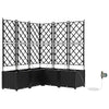 Vidaxl tuin bloempot 5 pcs zwart staal