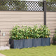 Vidaxl plantenbak 4 st grijs 160 x 40 x 37,5 cm pp