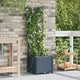 Vidaxl plantenbak grijs 40 x 40 x 142 cm pp