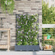 Vidaxl plantenbak 2 st lichtgrijs 80 x 40 x 125,5 cm pp