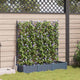 Vidaxl plantenbak 3 st lichtgrijs 120 x 40 x 125,5 cm pp