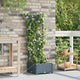Vidaxl plantenbak lichtgrijs 40 x 40 x 126 cm pp