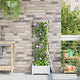 Vidaxl plantenbak wit 40 x 40 x 125,5 cm pp