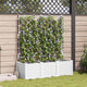Vidaxl plantenbak 3 st wit 120 x 40 x 143 cm pp