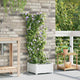 Vidaxl plantenbak wit 40 x 40 x 126 cm pp