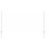 Vidaxl afrasteringspaal 5 pcs zilver 120 cm staal