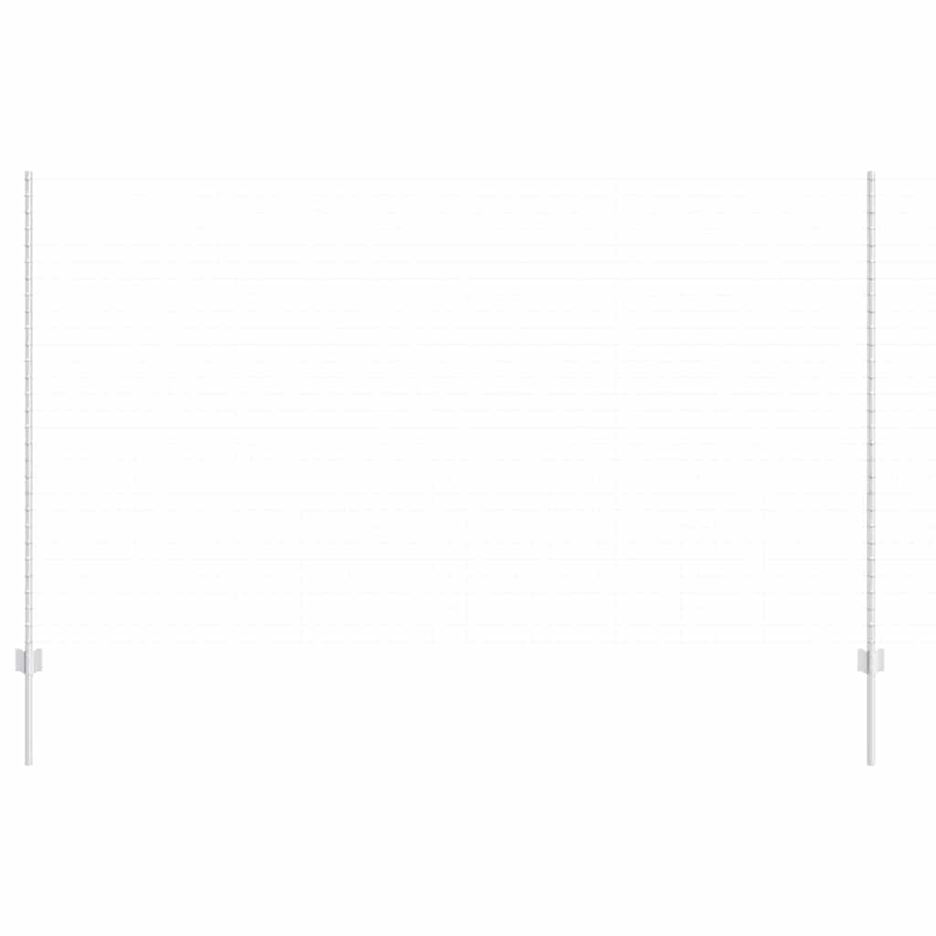 Vidaxl afrasteringspaal 5 pcs zilver 160 cm staal