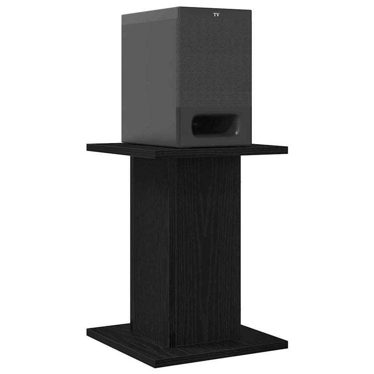 Vidaxl luidspreker standaards 2 st zwart eiken 30 x 30 x 40 cm