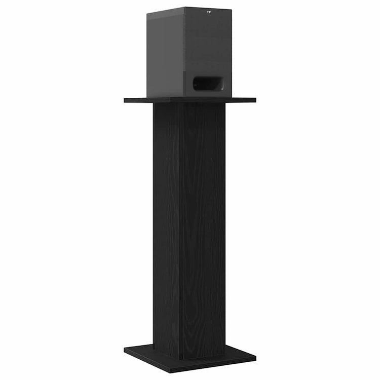 Vidaxl luidspreker standaards 2 st zwart eiken 30 x 30 x 80 cm