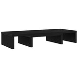 Vidaxl monitorstandaard verstelbaar zwart eiken 60x24x10,5 cm bewerkt hout - afbeelding 2