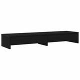 Vidaxl monitorstandaard met lades 100x27x15 cm zwart eiken - afbeelding 2