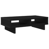 Vidaxl monitorstandaard zwart eiken 50x27x15 cm bewerkt hout - afbeelding 2