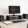 Vidaxl monitorstandaard zwart eiken 54x22x15 cm bewerkt hout