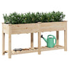 Vidaxl tuin bloempot beige 161 x 43 x 76,5 cm massief vurenhout