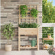 Vidaxl plantenbak beige 71 x 38 x 152 cm massief vurenhout