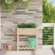 Vidaxl plantenbak beige 111 x 37 x 76,5 cm massief vurenhout