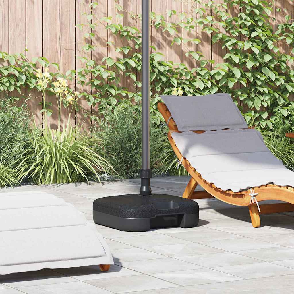 Vidaxl parasolvoet zwart 45 x 45 x 29,5 cm hoogwaardig polyethyleen