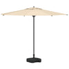 Vidaxl parasolvoet zwart 45 x 45 x 29,5 cm hoogwaardig polyethyleen