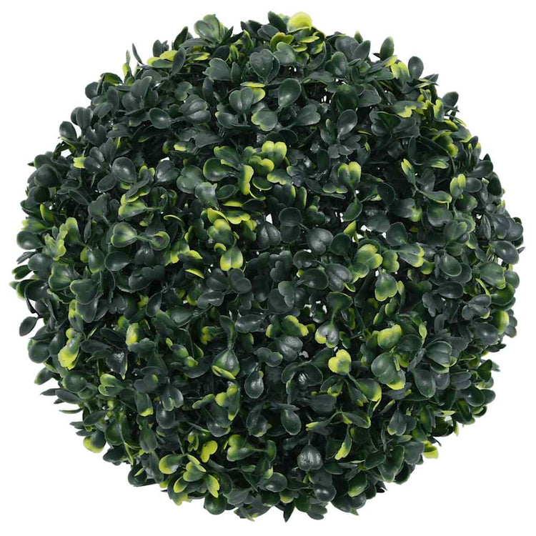 Vidaxl kunstbuxusballen met led-verlichting 2 st 45 cm groen