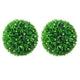 Vidaxl kunstbuxusballen met led-verlichting 2 st 38 cm groen