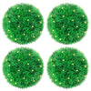 Vidaxl kunstbuxusballen met led-verlichting 4 st 12 cm groen