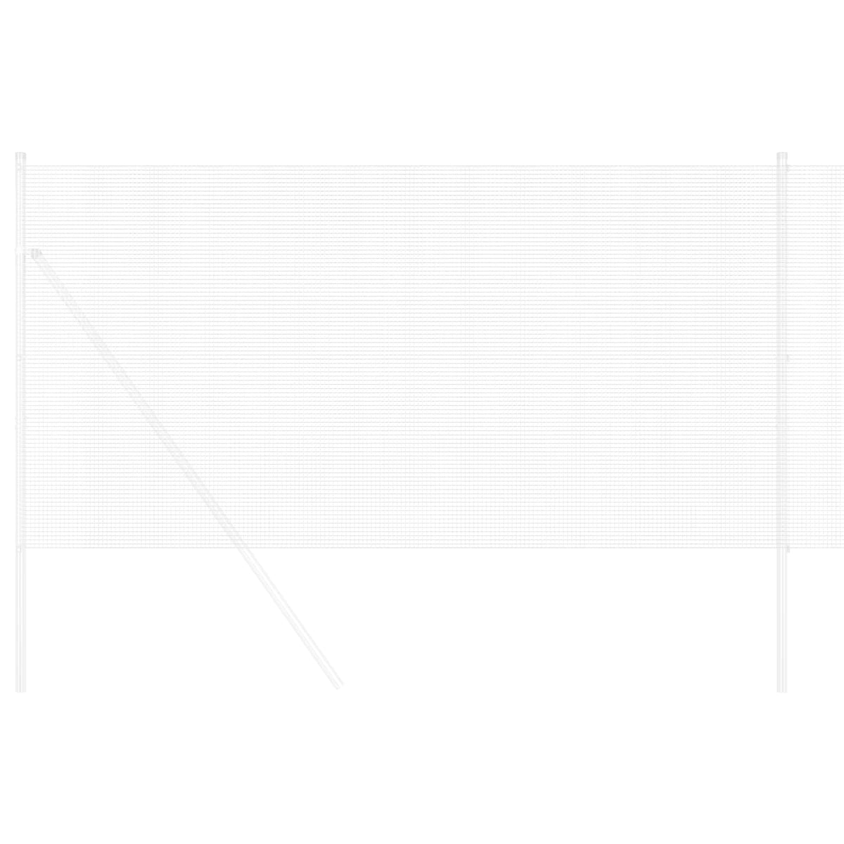 Vidaxl gelaste draadhek zilver 0.8 x 10 m
