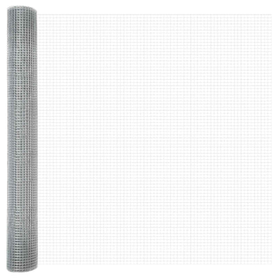 Vidaxl gelaste draadhek zilver 1.4 x 10 m