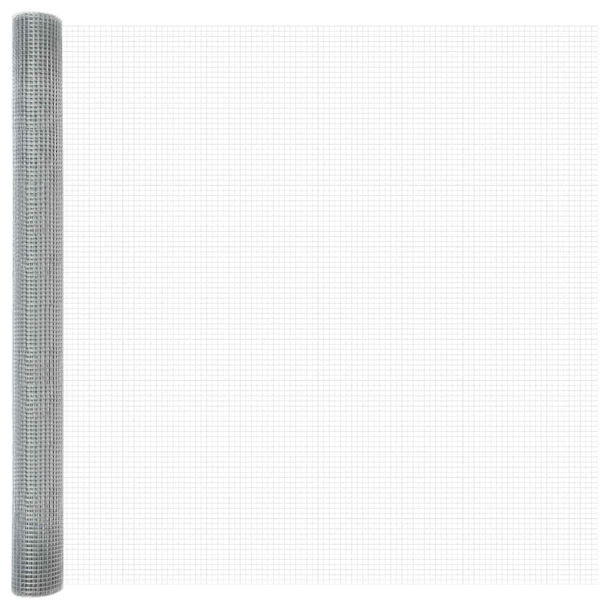 Vidaxl gelaste draadhek zilver 1.6 x 10 m