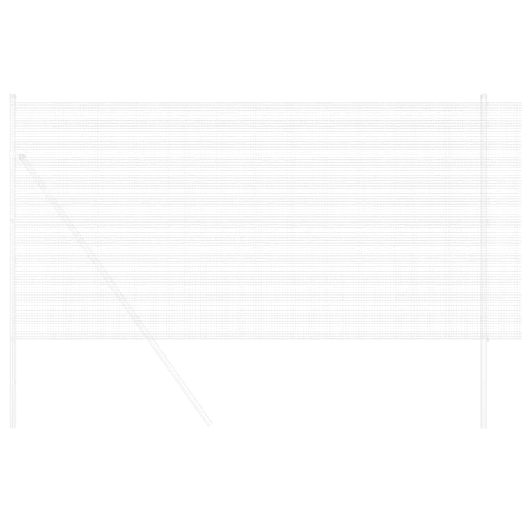Vidaxl gelaste draadhek zilver 1.4 x 25 m