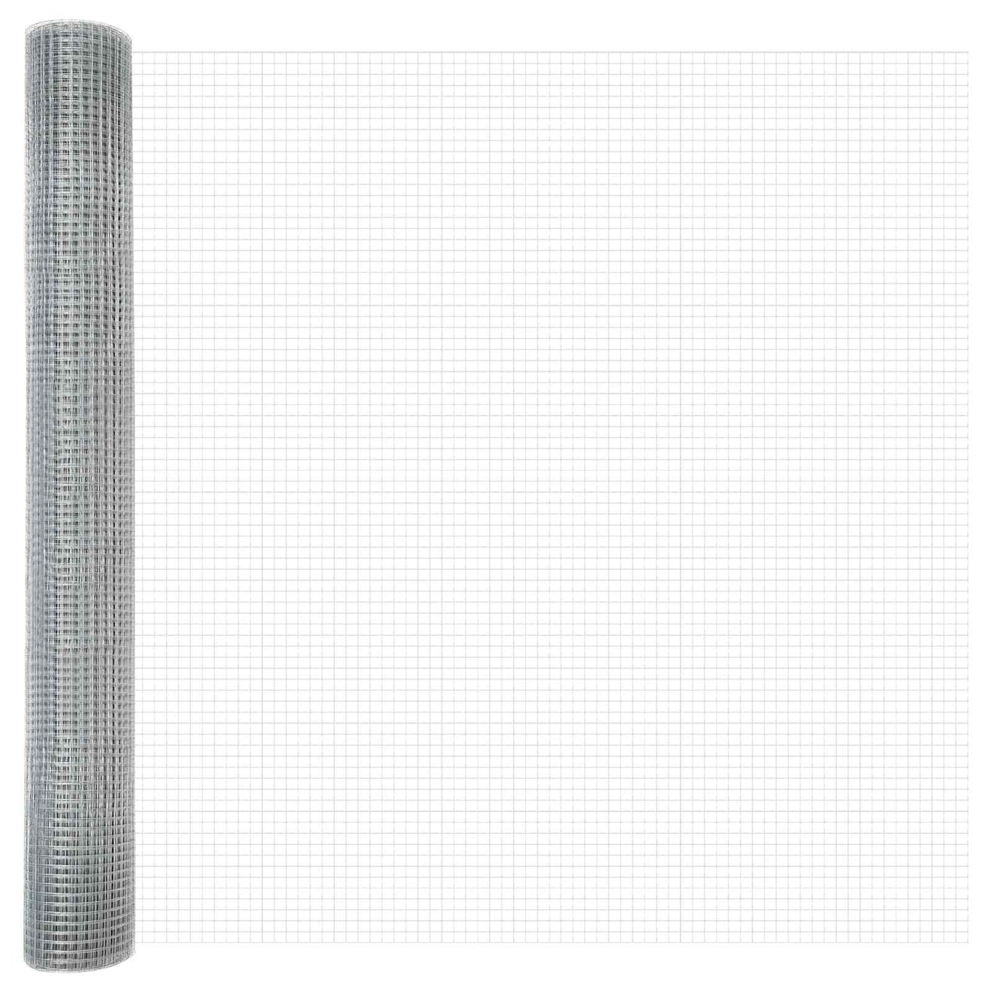 Vidaxl gelaste draadhek zilver 1.4 x 50 m