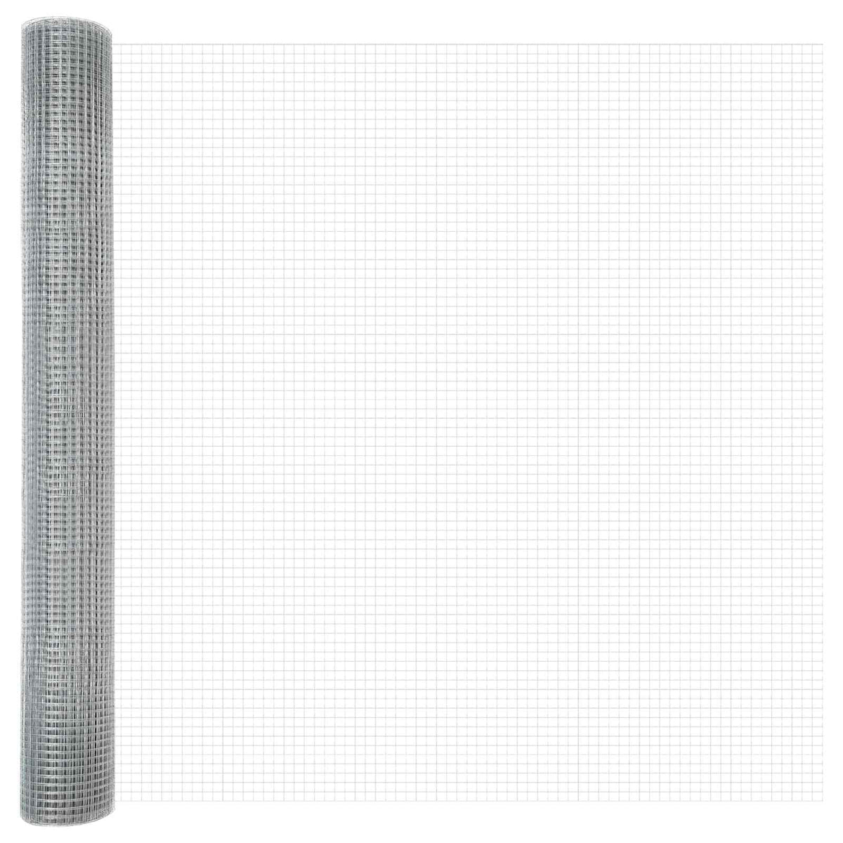 Vidaxl gelaste draadhek zilver 1.4 x 50 m