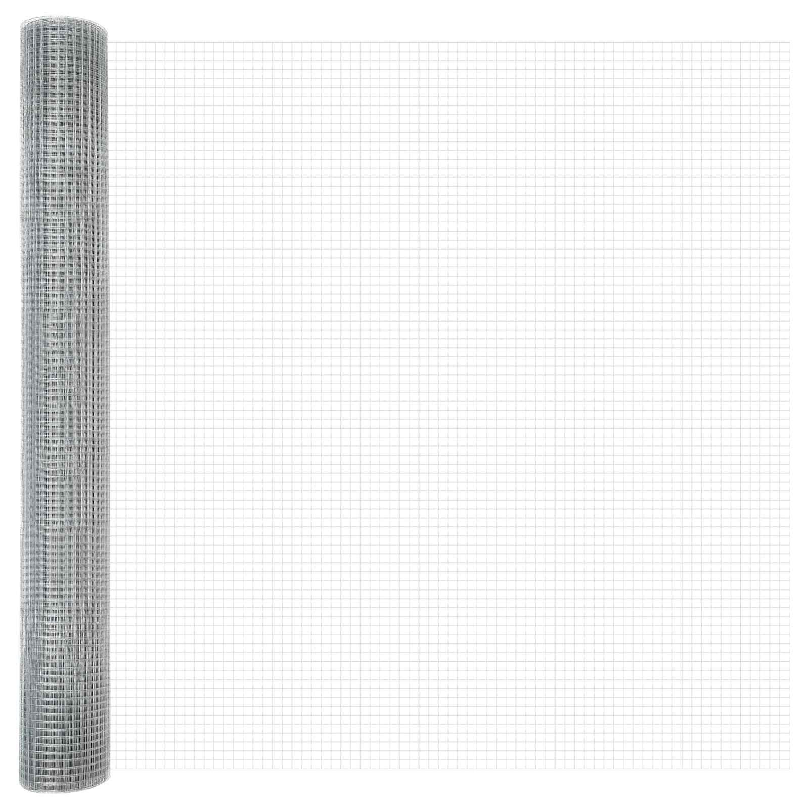 Vidaxl gelaste draadhek zilver 1.4 x 50 m
