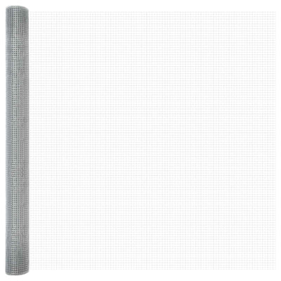 Vidaxl gelaste draadhek zilver 1.5 x 50 m