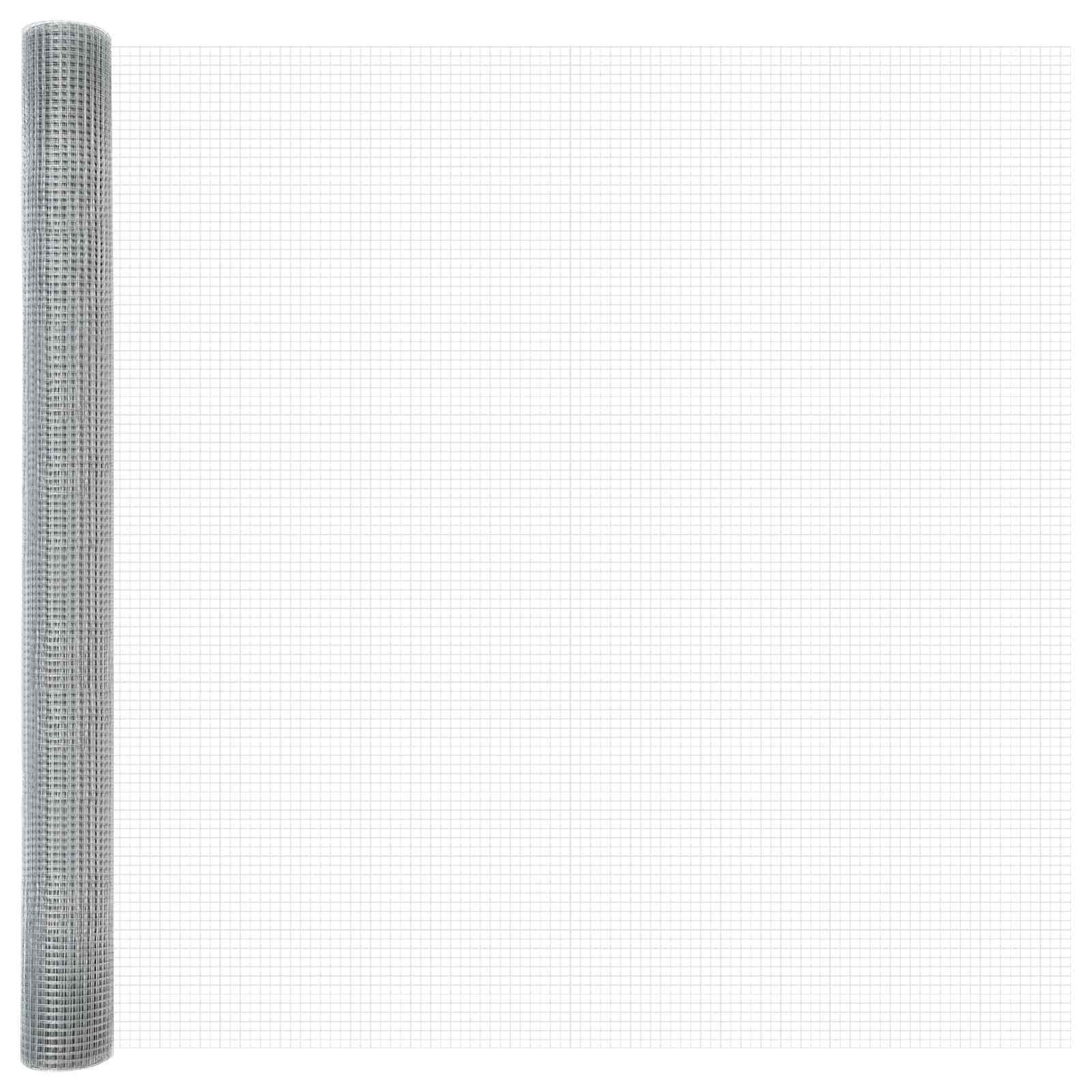 Vidaxl gelaste draadhek zilver 1.6 x 50 m
